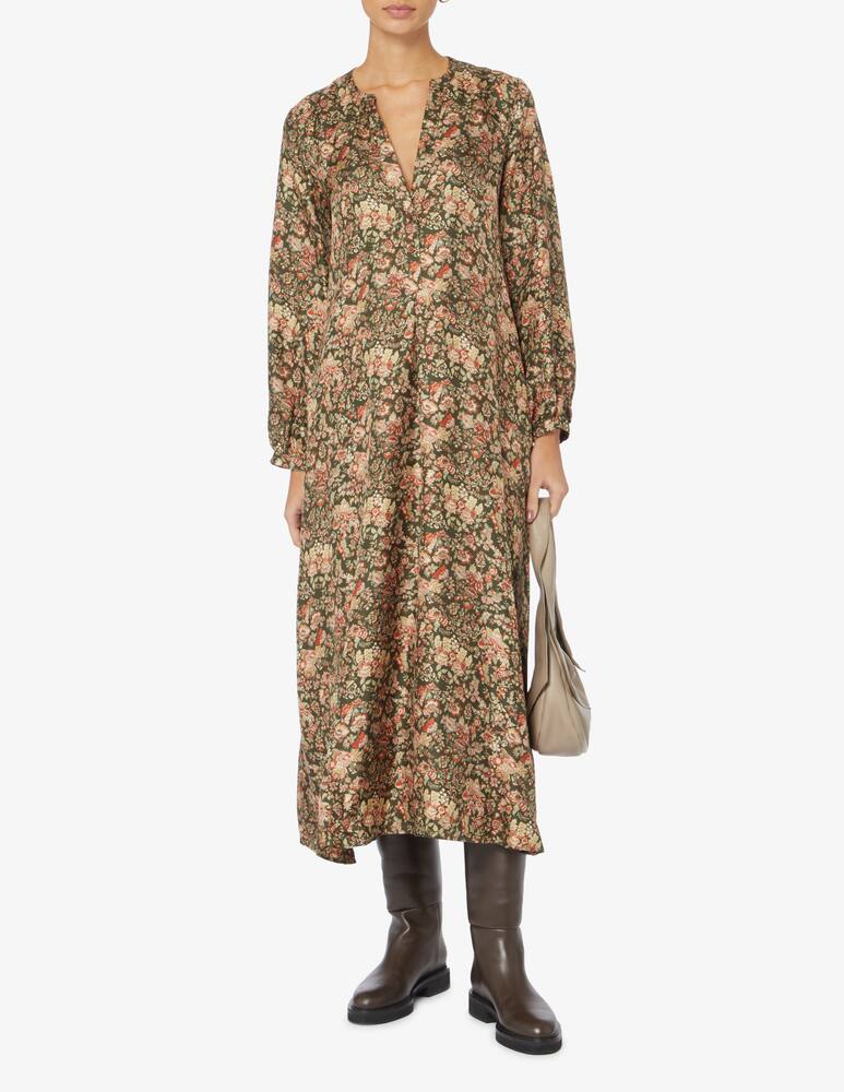 rinascente Momonì Vallonea silk dress - Black