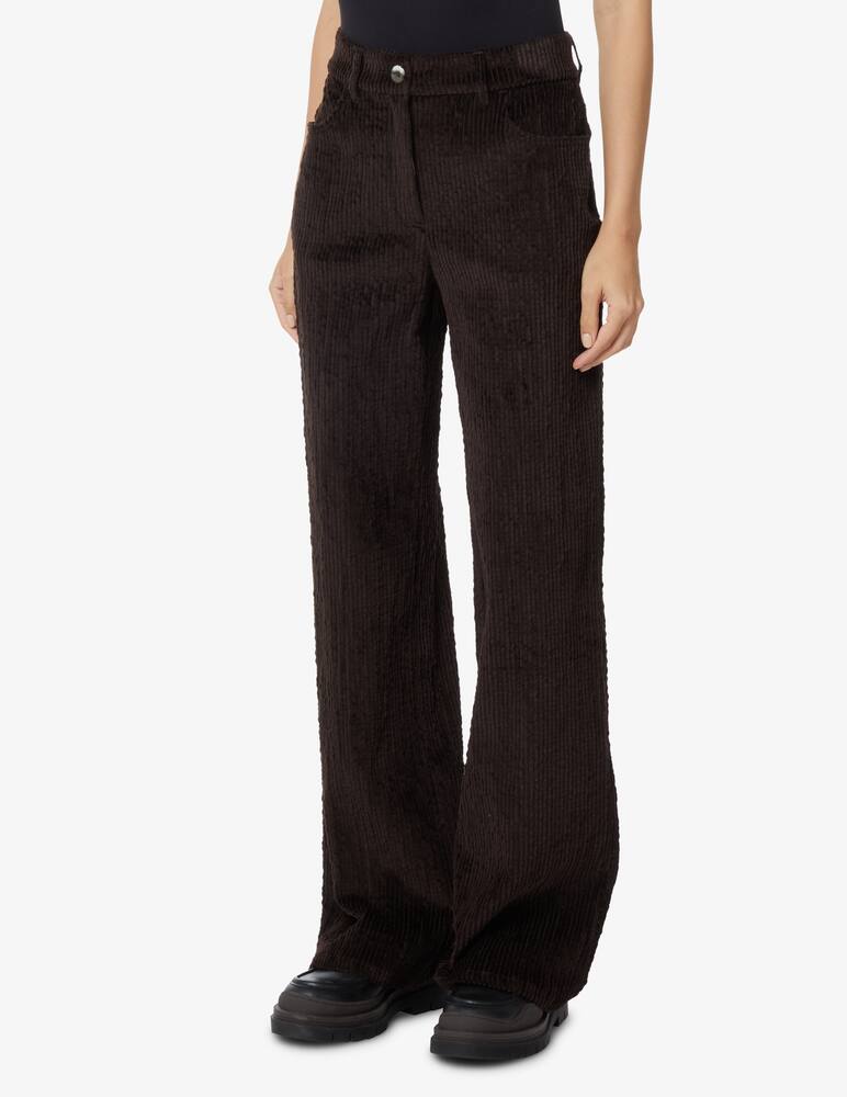 rinascente Momonì Pantaloni in misto cotone Corteccia - Marrone