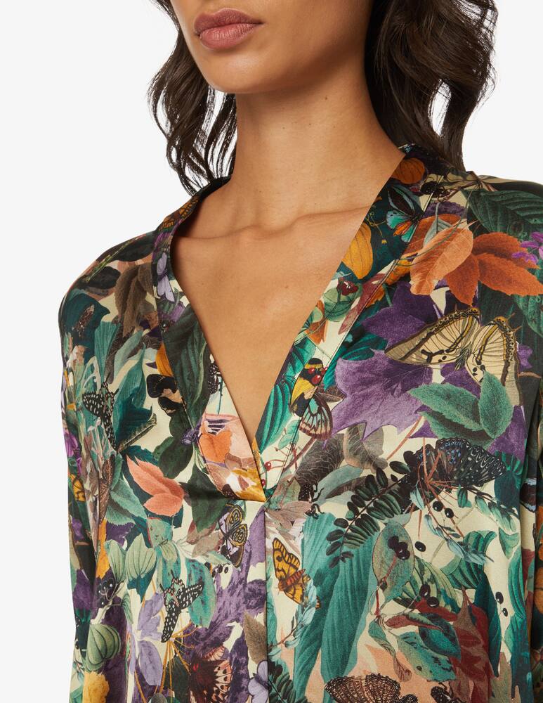 rinascente Momonì Vestito maxi in seta Biarritz - Verde