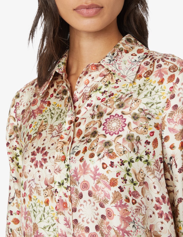 rinascente Momonì Arles silk shirt - Beige