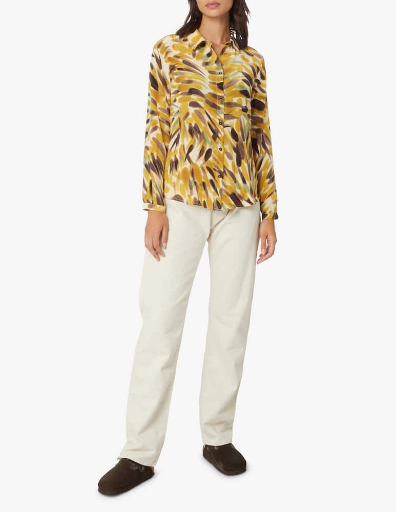 rinascente Momonì Meduon silk shirt - Yellow