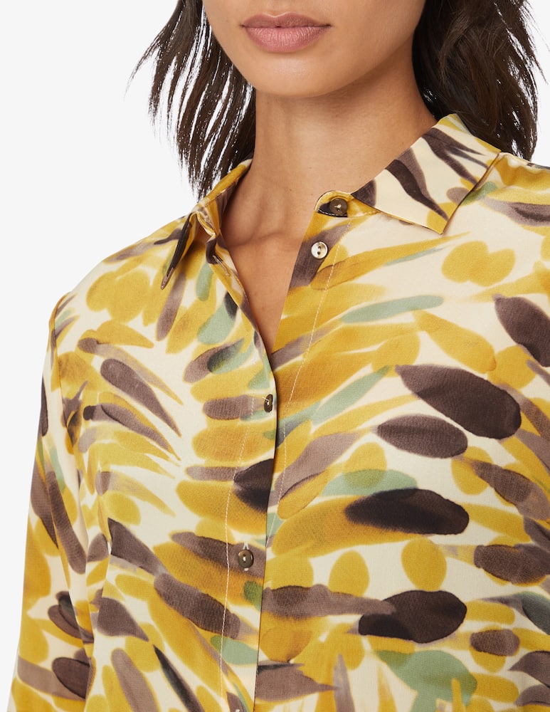rinascente Momonì Meduon silk shirt - Yellow