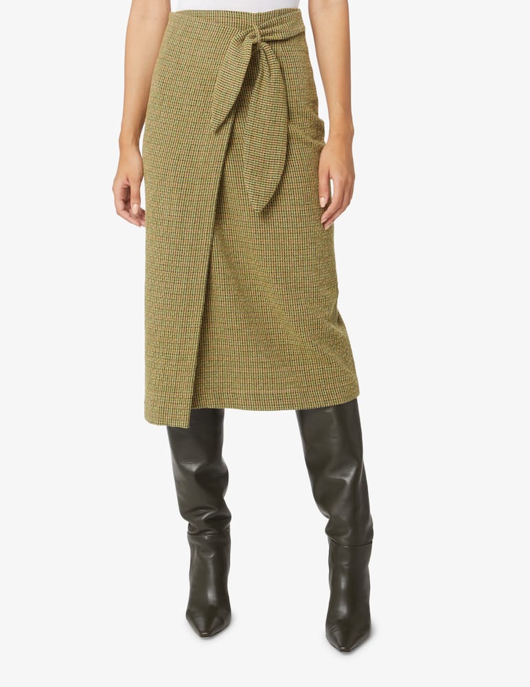 rinascente Momonì Orchidea wool blend skirt - Beige