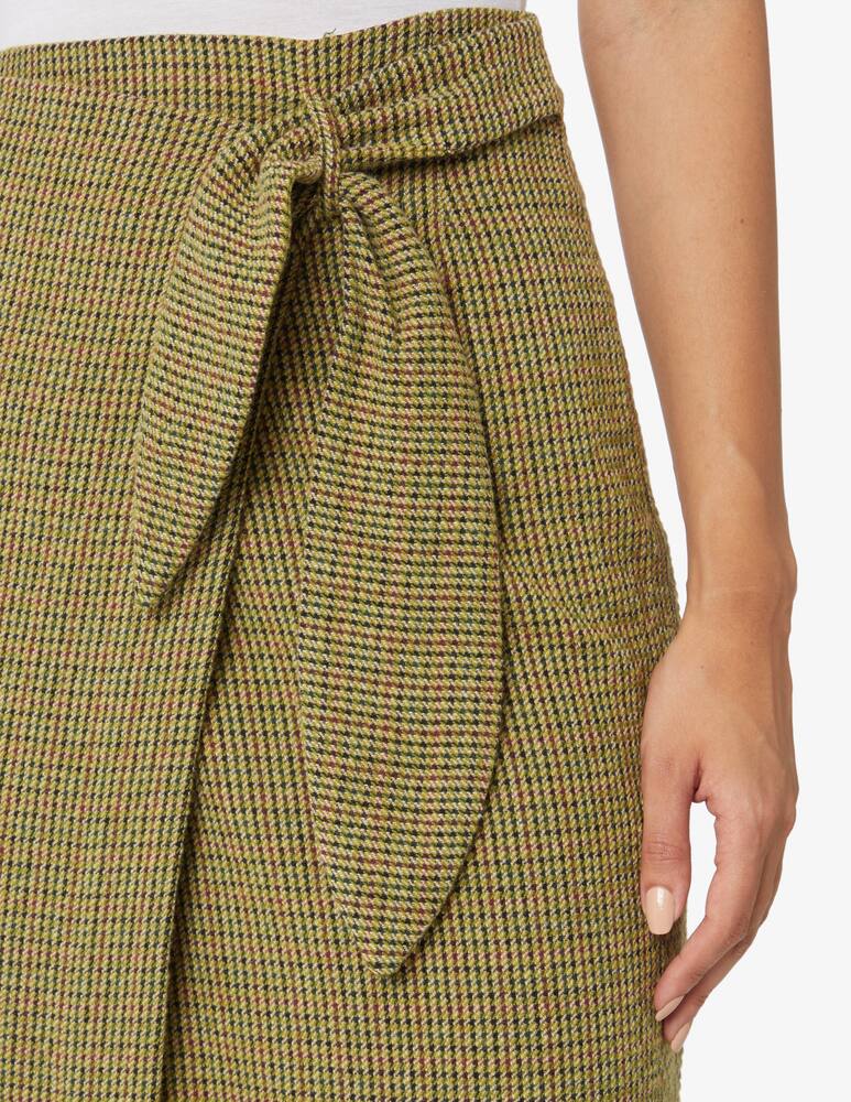 rinascente Momonì Orchidea wool blend skirt - Beige