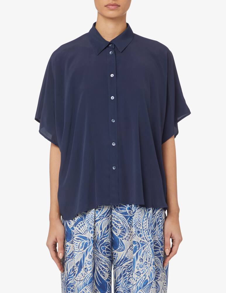 Momonì Brooklyn silk blend shirt - picture 1 Momonì Brooklyn silk blend shirt - picture 1