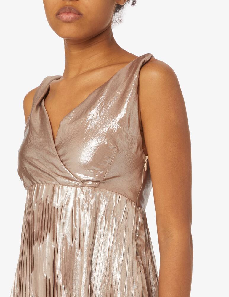 rinascente Momonì Vestito Giselle in chiffon lame