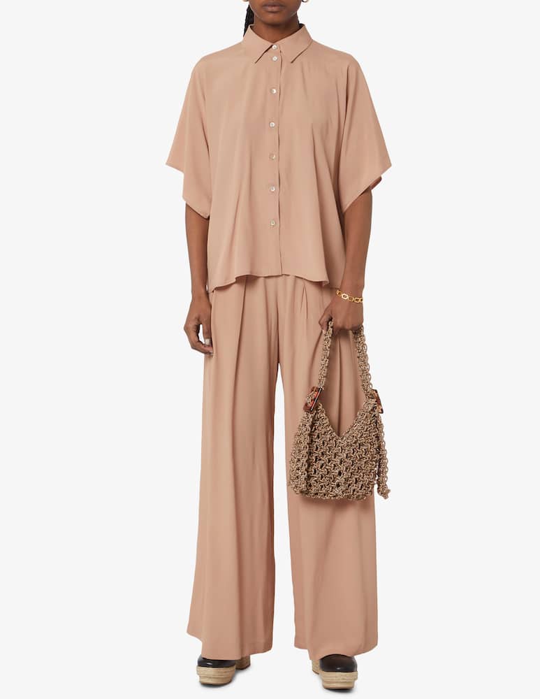 rinascente Momonì Pantalone in crepe misto seta Aspen 