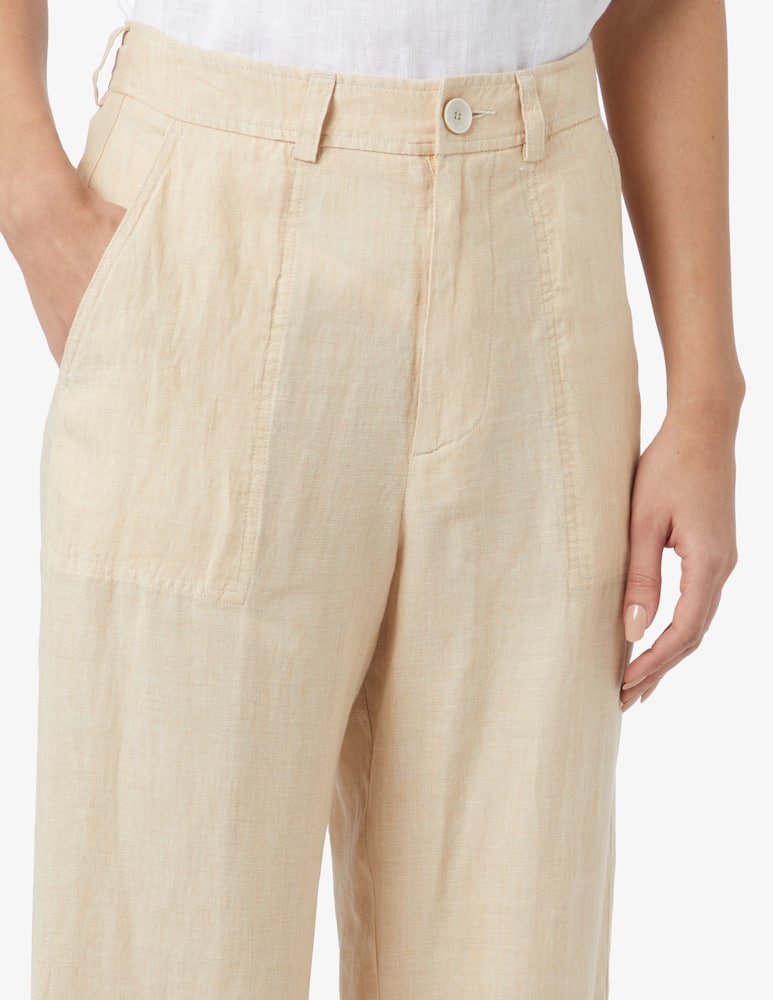 Momonì Pantalone Deitra in tela di lino washed - immagine 4 Momonì Pantalone Deitra in tela di lino washed - immagine 4