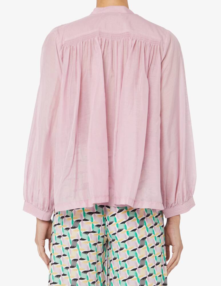 rinascente Attic and Barn Tortilla cotton and silk blouse