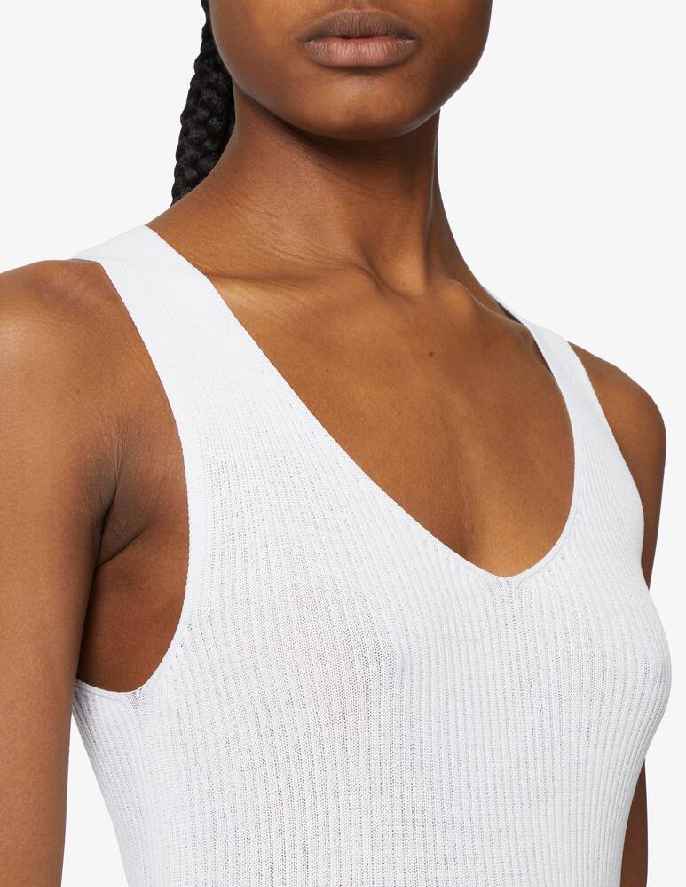 rinascente Attic and Barn Canotta a costina Silver