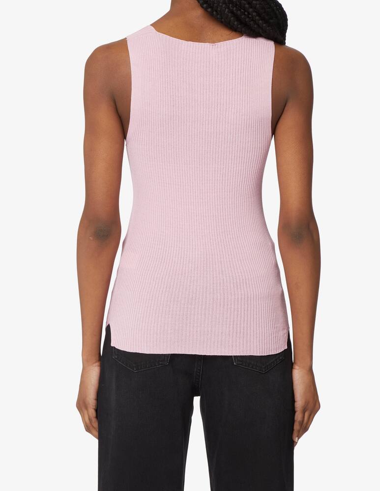 rinascente Attic and Barn Silver ribbed top