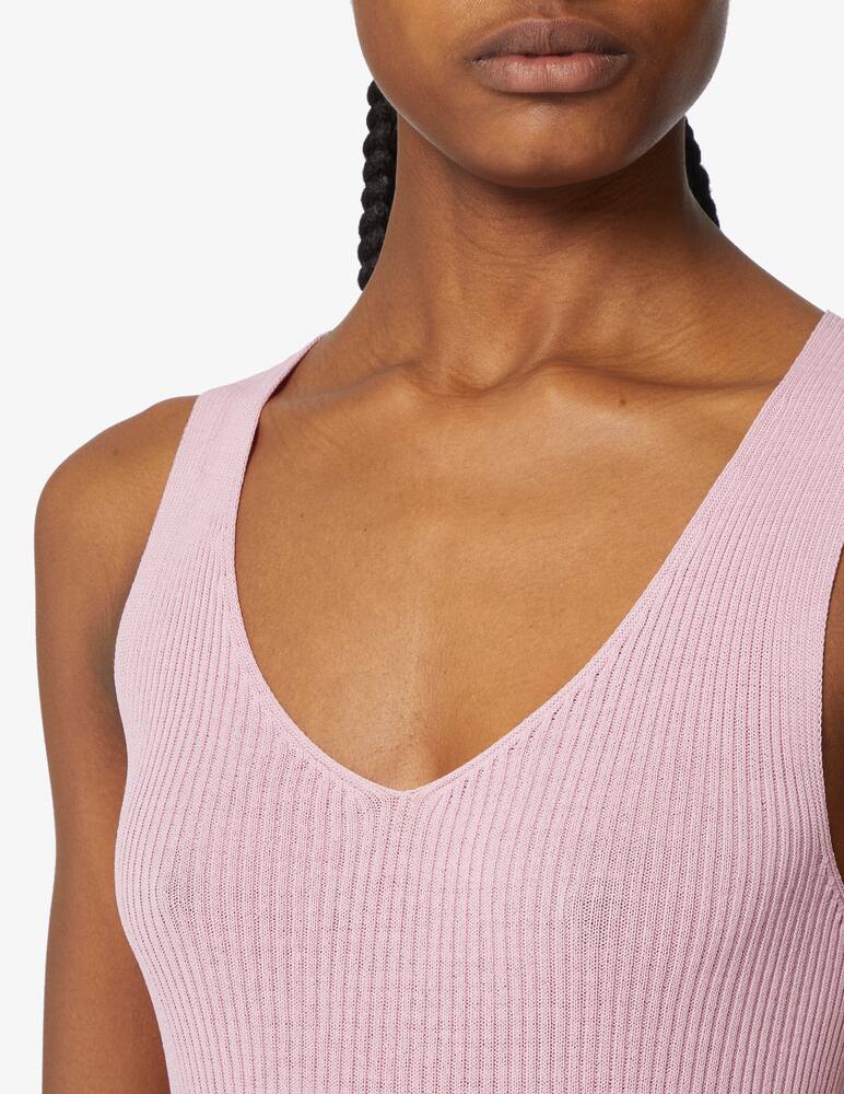 rinascente Attic and Barn Silver ribbed top