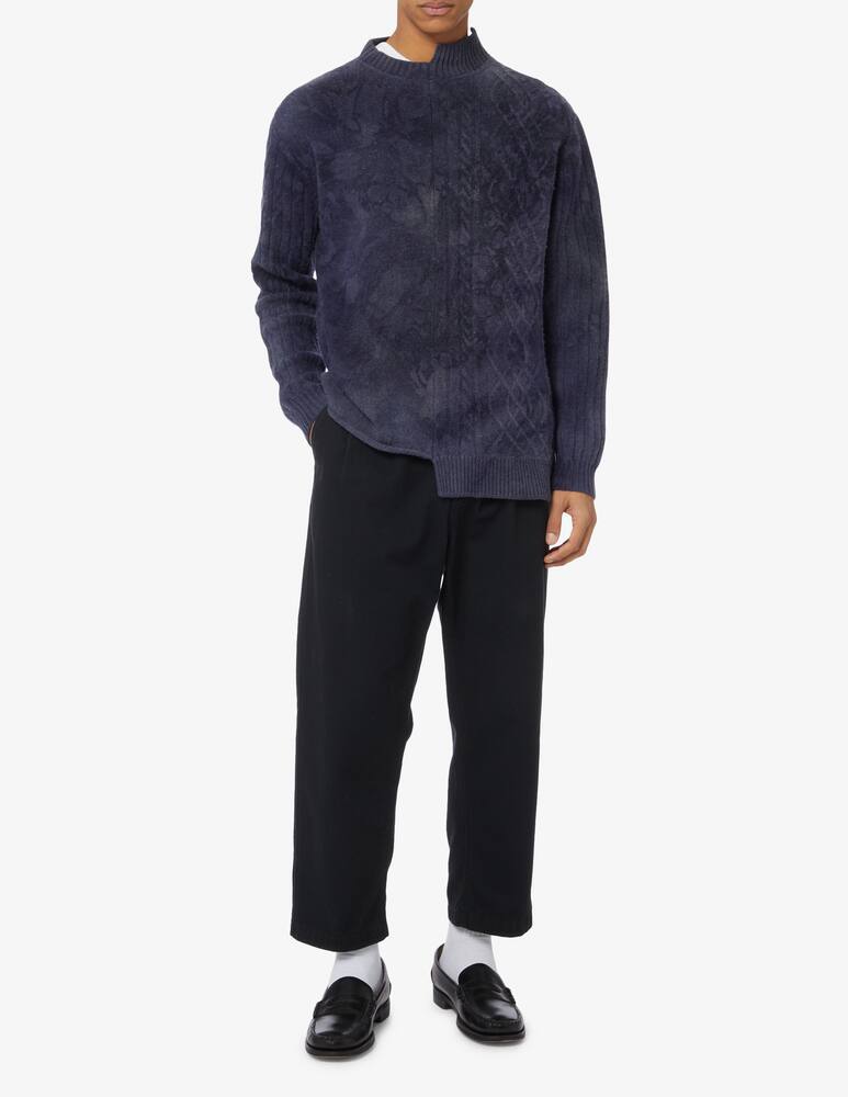 rinascente Pintorie Panels roundneck sweater - Blue