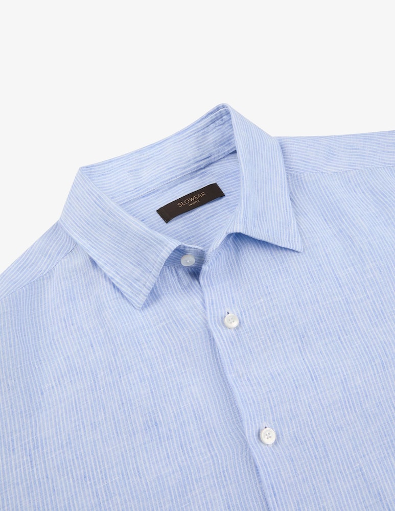 rinascente Slowear Regular fit linen shirt