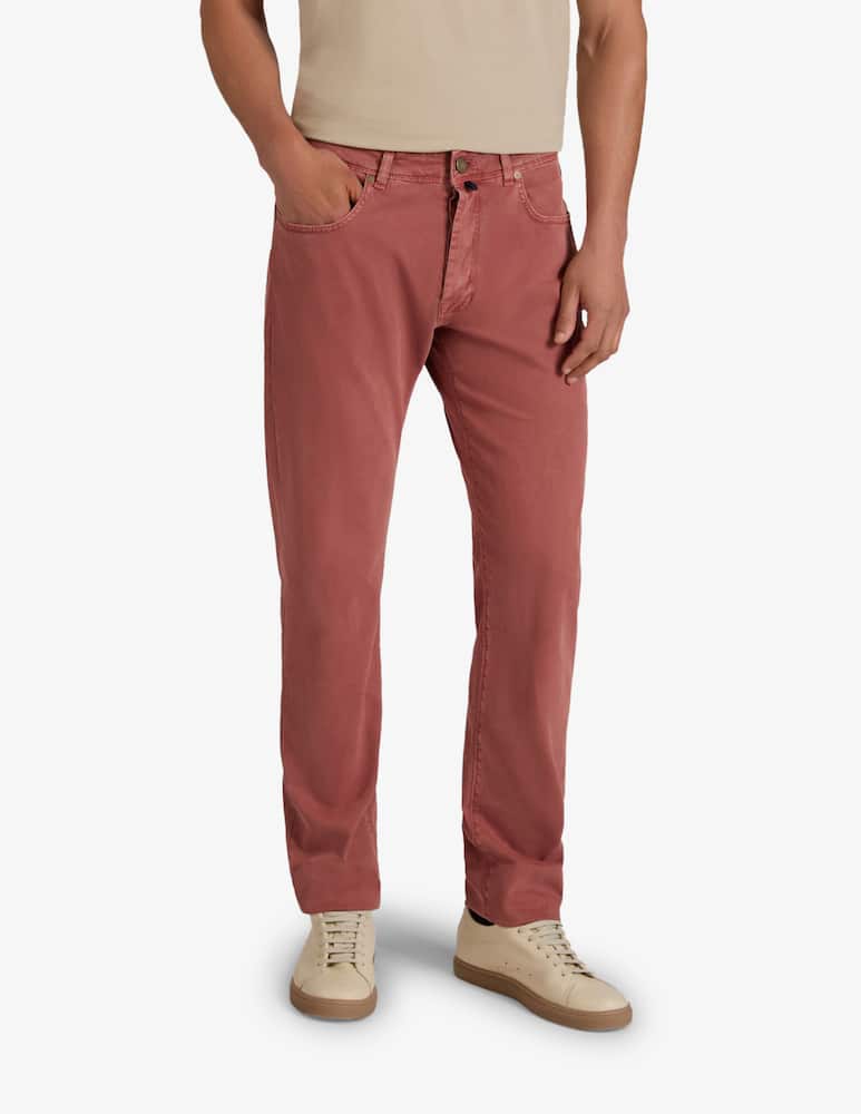 rinascente Slowear Slim fit stretch cotton trousers