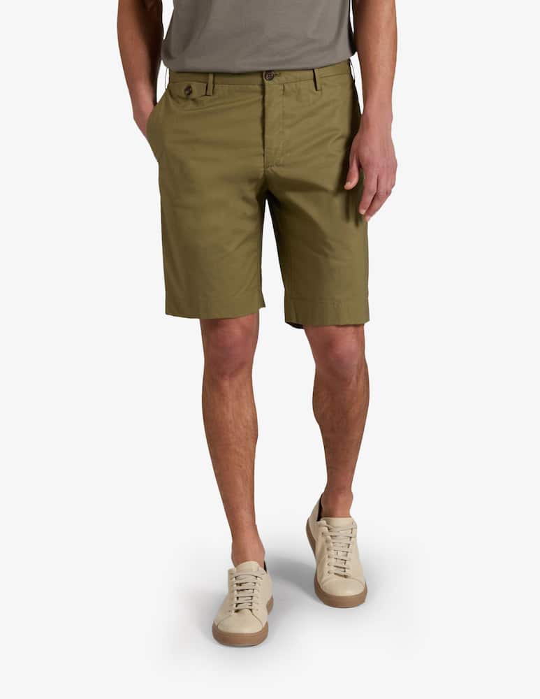 Slowear Slim fit poplin bermuda shorts - picture 1 Slowear Slim fit poplin bermuda shorts - picture 1