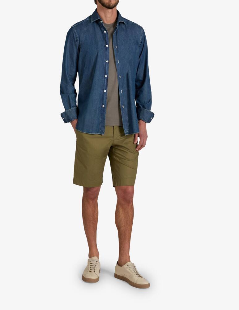rinascente Slowear Slim fit poplin bermuda shorts