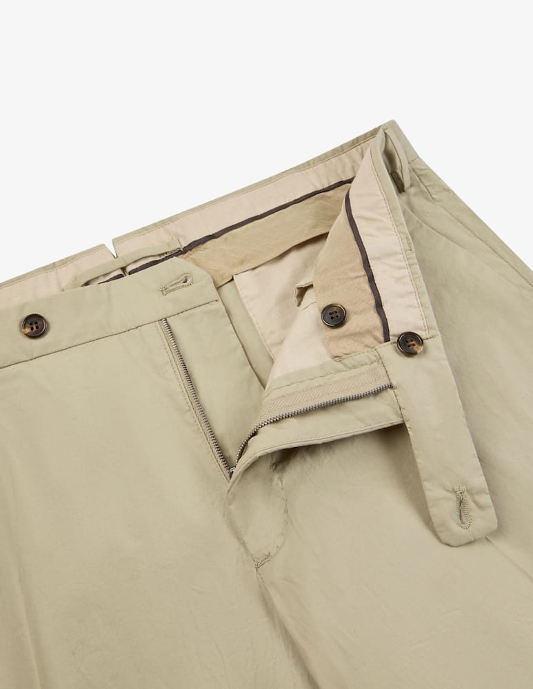 rinascente Slowear Slim fit cotton poplin trousers
