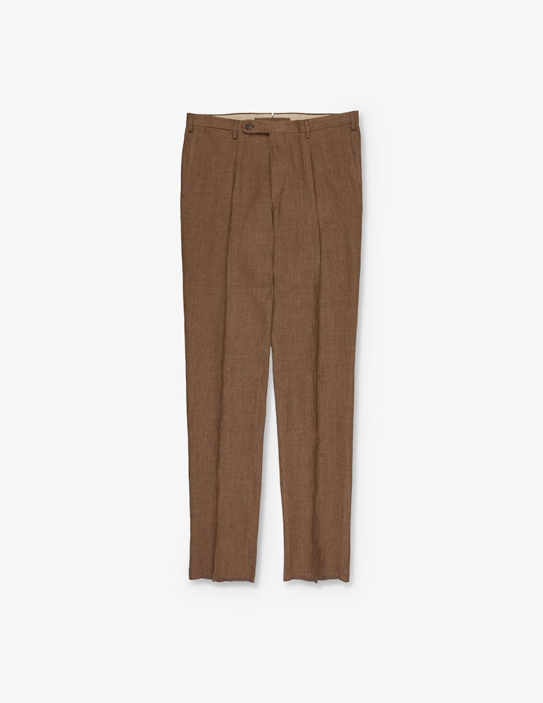 rinascente Slowear Patterned linen trousers
