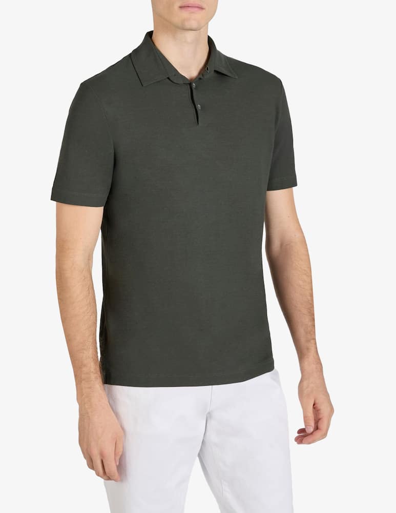 Slowear ZANONE -Ice cotton polo shirt - picture 1 Slowear ZANONE -Ice cotton polo shirt - picture 1
