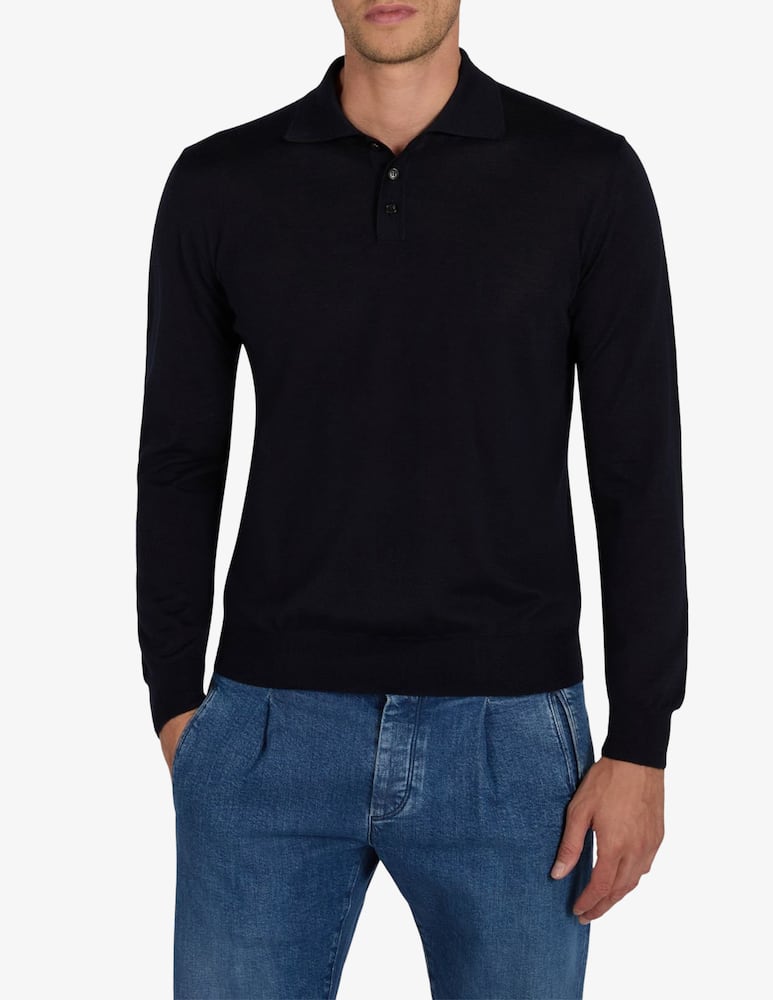 Slowear Cashmere silk polo shirt - picture 1 Slowear Cashmere silk polo shirt - picture 1