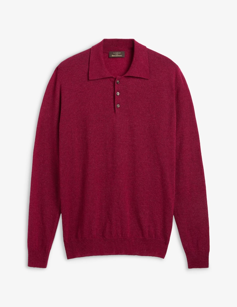 Slowear Long-sleeve polo shirt - picture 1 Slowear Long-sleeve polo shirt - picture 1