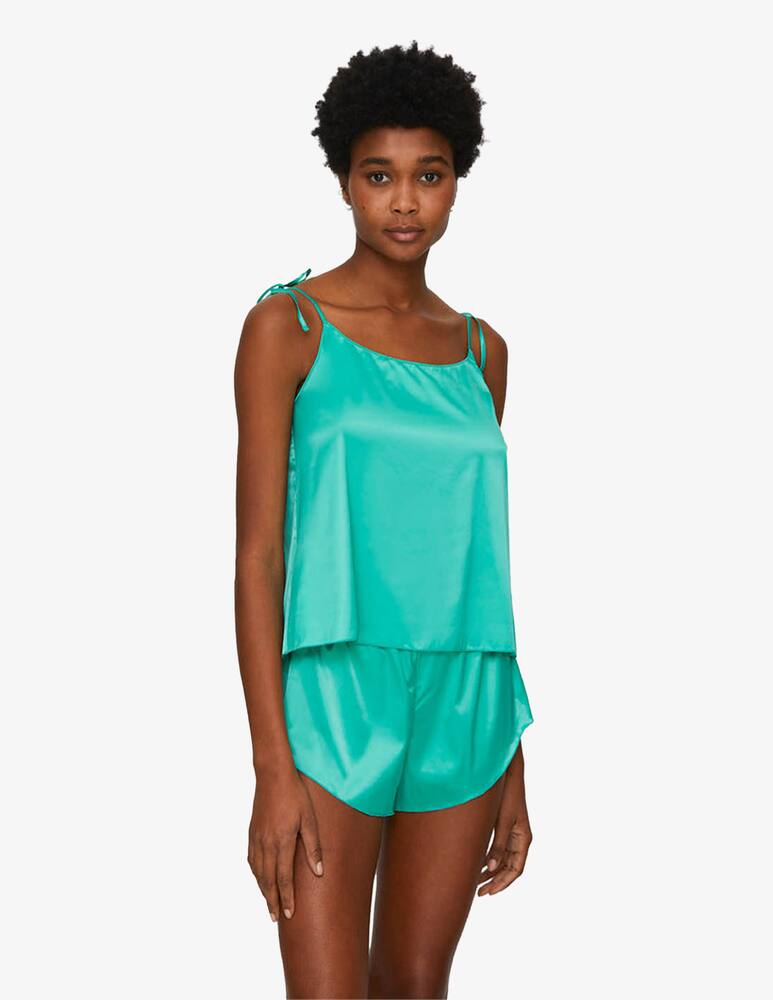 rinascente Chitè Top in raso Lolita goes bed - verde