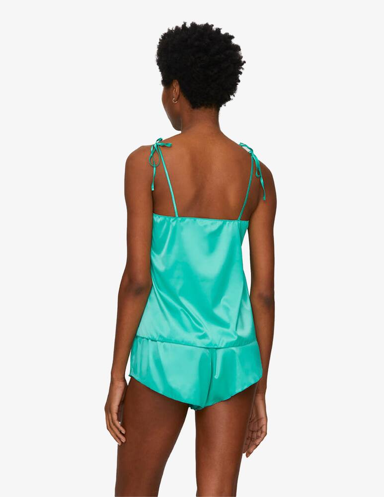 rinascente Chitè Top in raso Lolita goes bed - verde