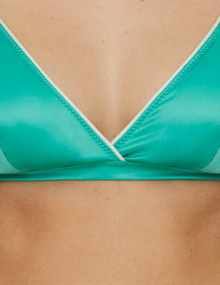rinascente Chitè Lolita satin  bra - green
