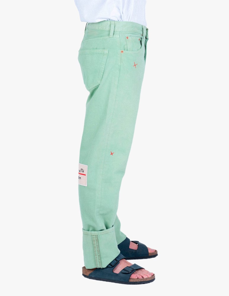 rinascente Handle With Freedom Jeans Mint - verde