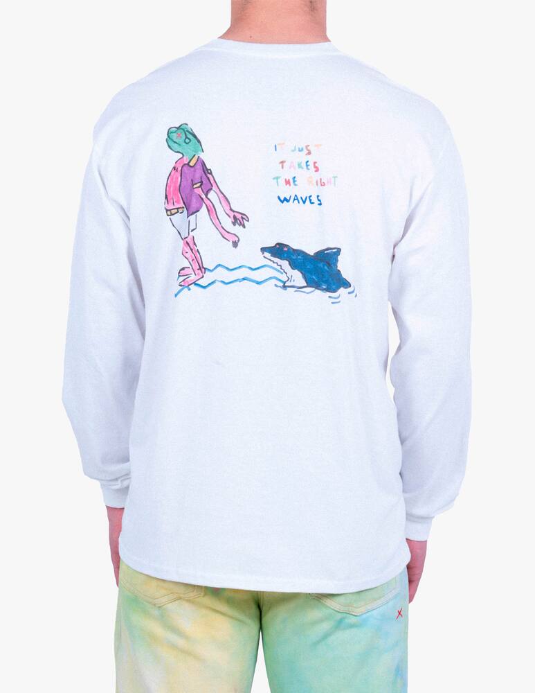 rinascente Handle With Freedom T-Shirt Long Frog - white