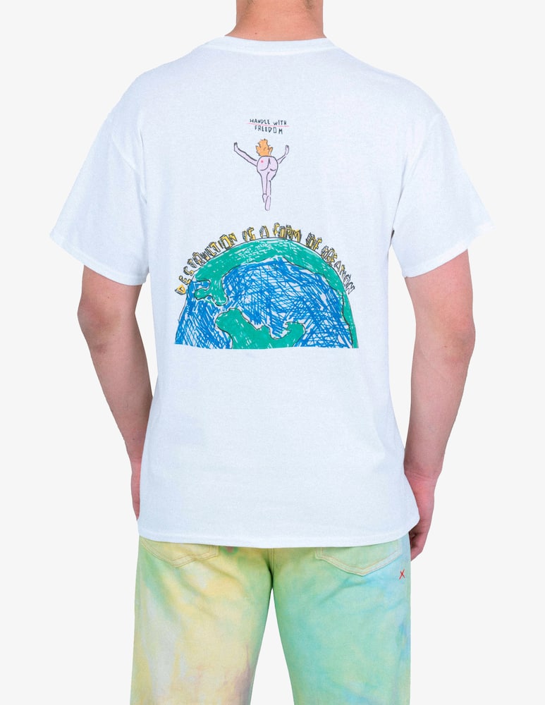rinascente Handle With Freedom T-Shirt World - bianco