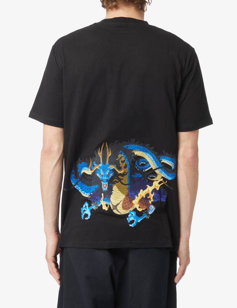 rinascente Dolly Noire Maglietta manica corta retro dragone - nero