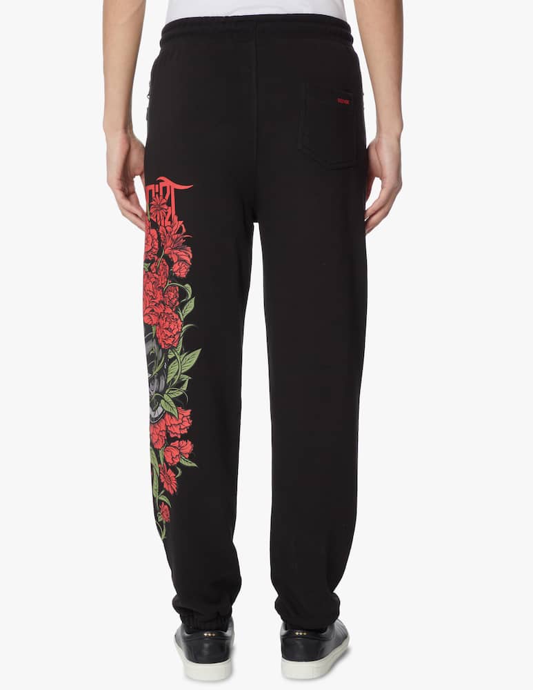 Dolly Noire Pantalone felpa teschio stampa grande - nero - immagine 3 Dolly Noire Pantalone felpa teschio stampa grande - nero - immagine 3
