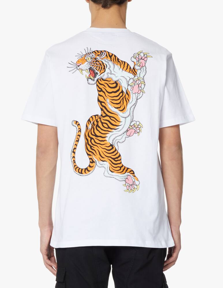 rinascente Dolly Noire Back tiger print t-shirt - white