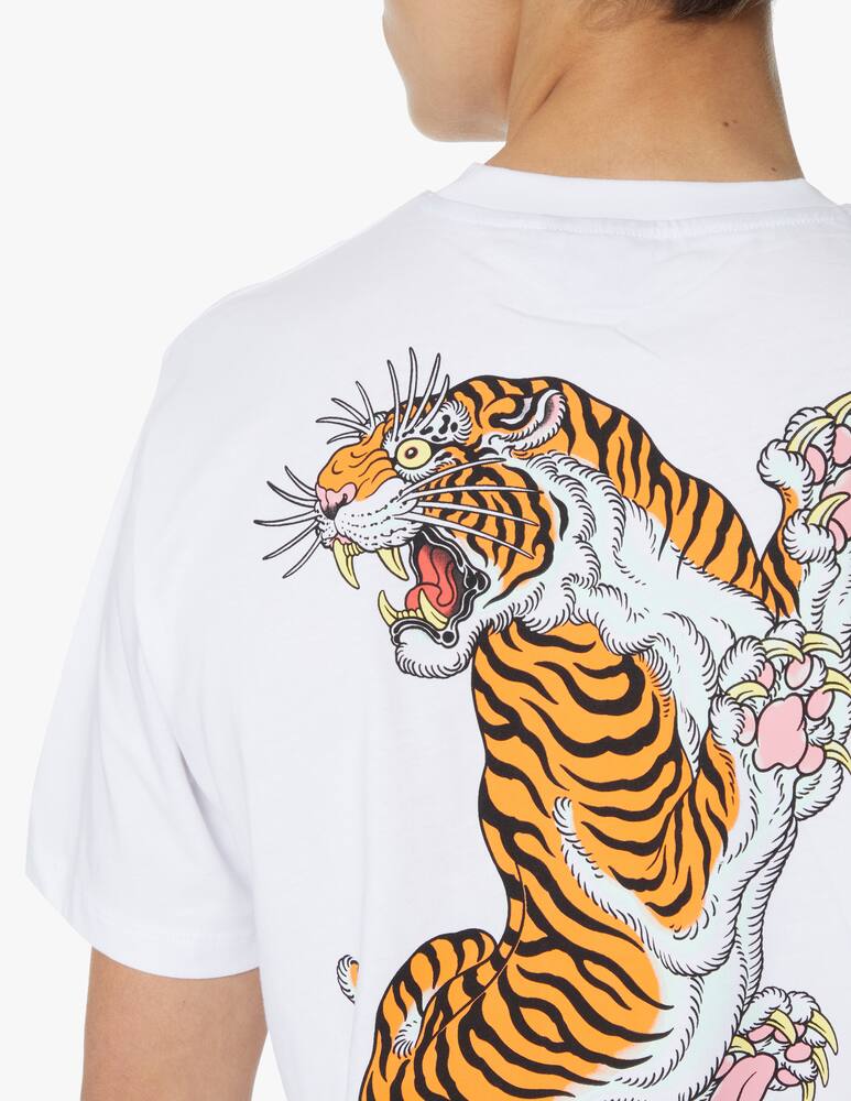 rinascente Dolly Noire Back tiger print t-shirt - white