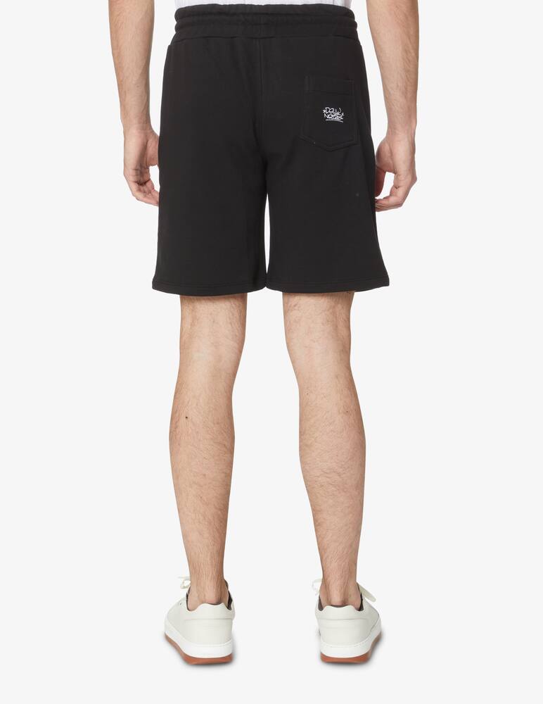 rinascente Dolly Noire Bermuda in felpa ricamo writing - nero