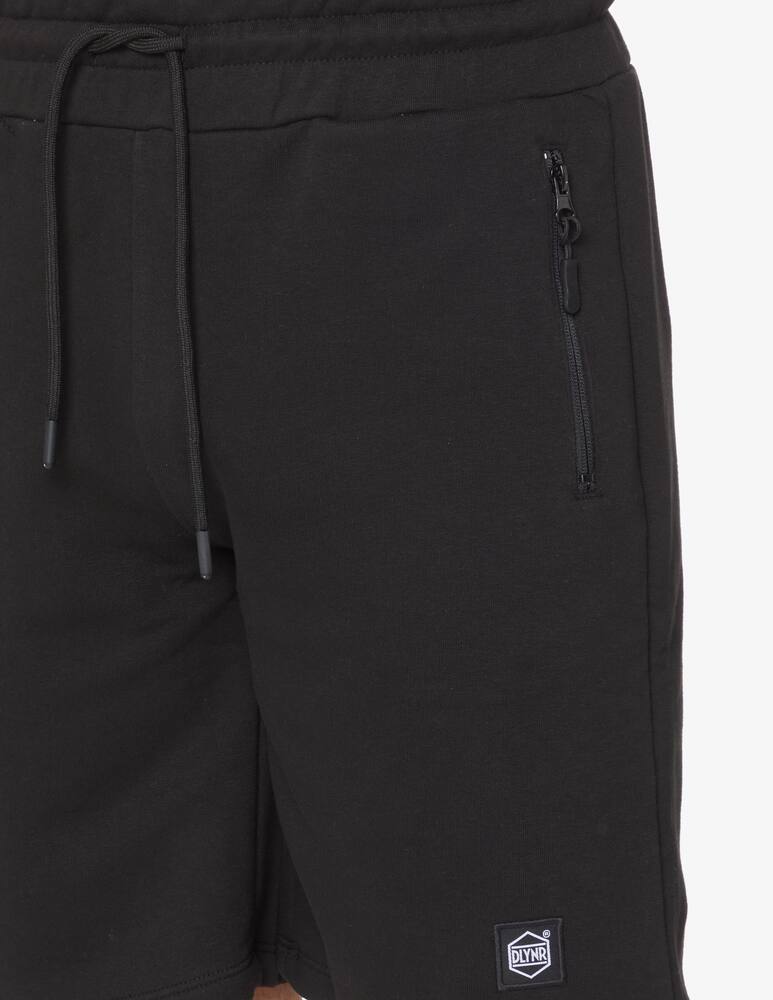 rinascente Dolly Noire Bermuda in felpa ricamo writing - nero