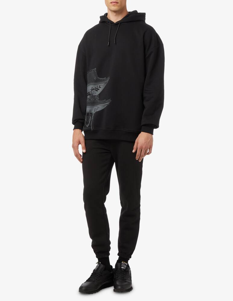 rinascente Dolly Noire Felpa oversize con cappuccio bench padoga - Nero