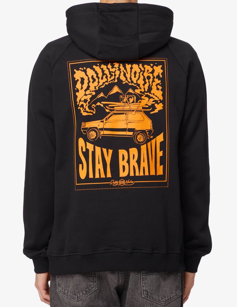 rinascente Dolly Noire Stay brave hoodie - Black