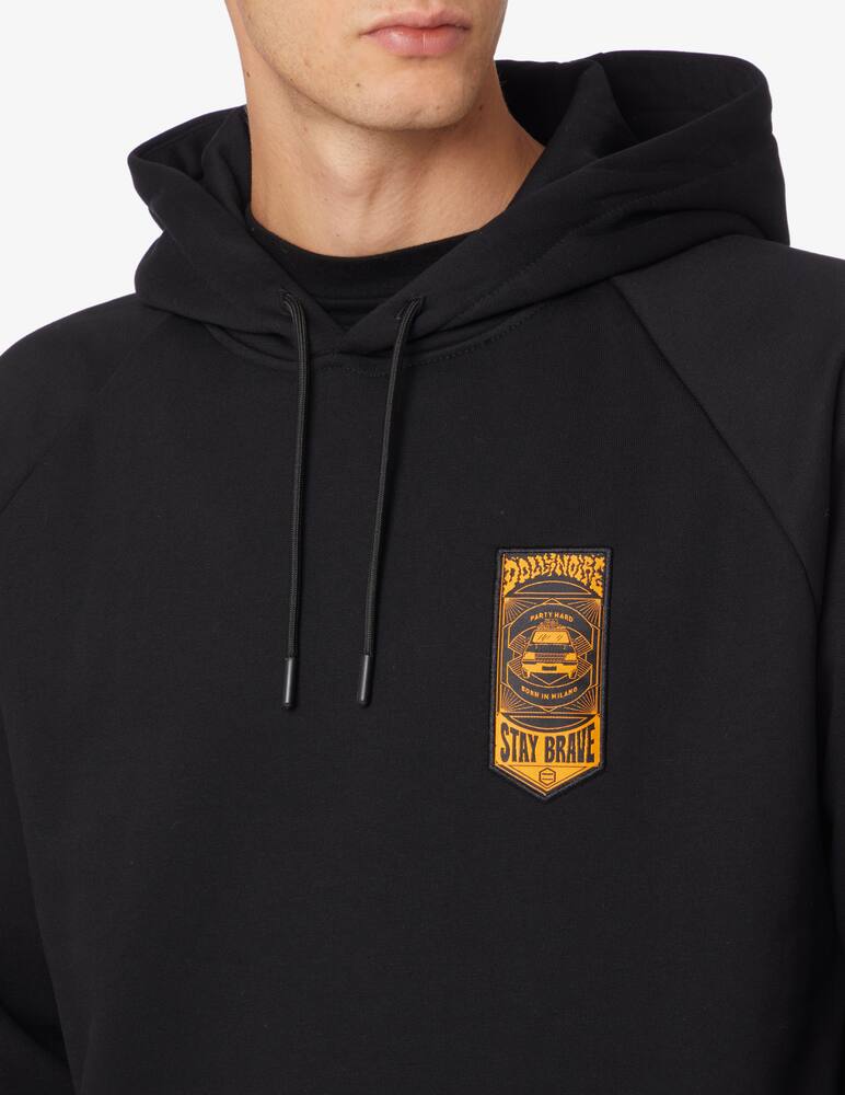 rinascente Dolly Noire Stay brave hoodie - Black