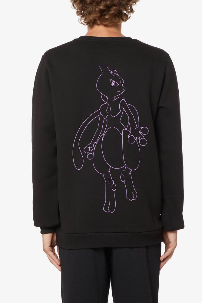 rinascente Dolly Noire Mew two embroided crewneck sweatshirt - Black