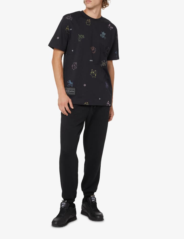 rinascente Dolly Noire Maglietta con logo pokemon - Nero