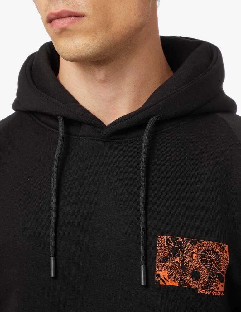 rinascente Dolly Noire Felpa samurai con cappuccio - Nero