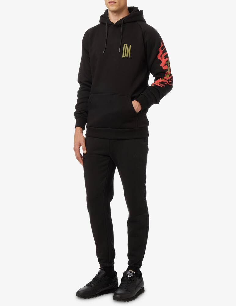 rinascente Dolly Noire Felpa drago con cappuccio - Nero