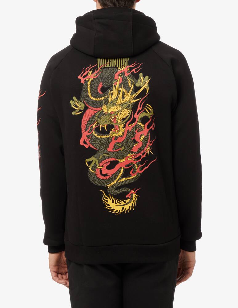 rinascente Dolly Noire Felpa drago con cappuccio - Nero