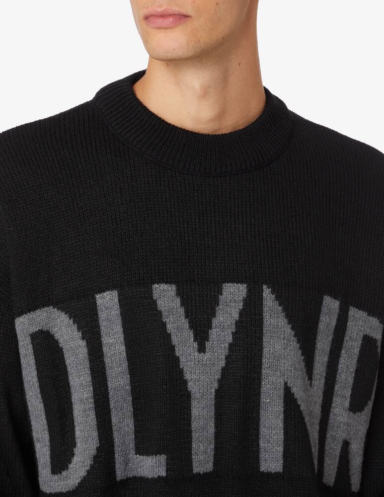 rinascente Dolly Noire Maglia girocollo in misto lana con logo - Nero