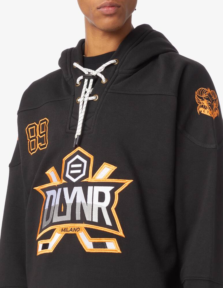 rinascente Dolly Noire Felpa con cappuccio goat hockey 