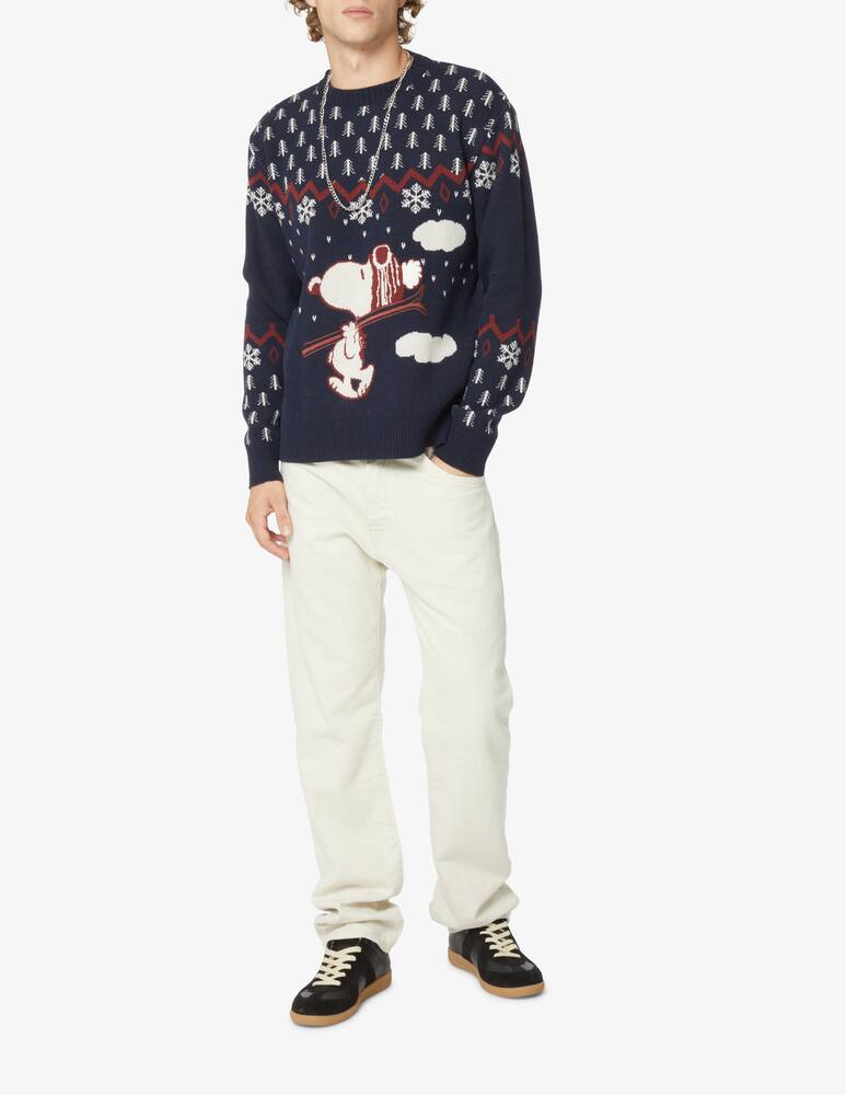 rinascente In The Box Maglia girocollo snoopy ski misto lana cashmere - Blu