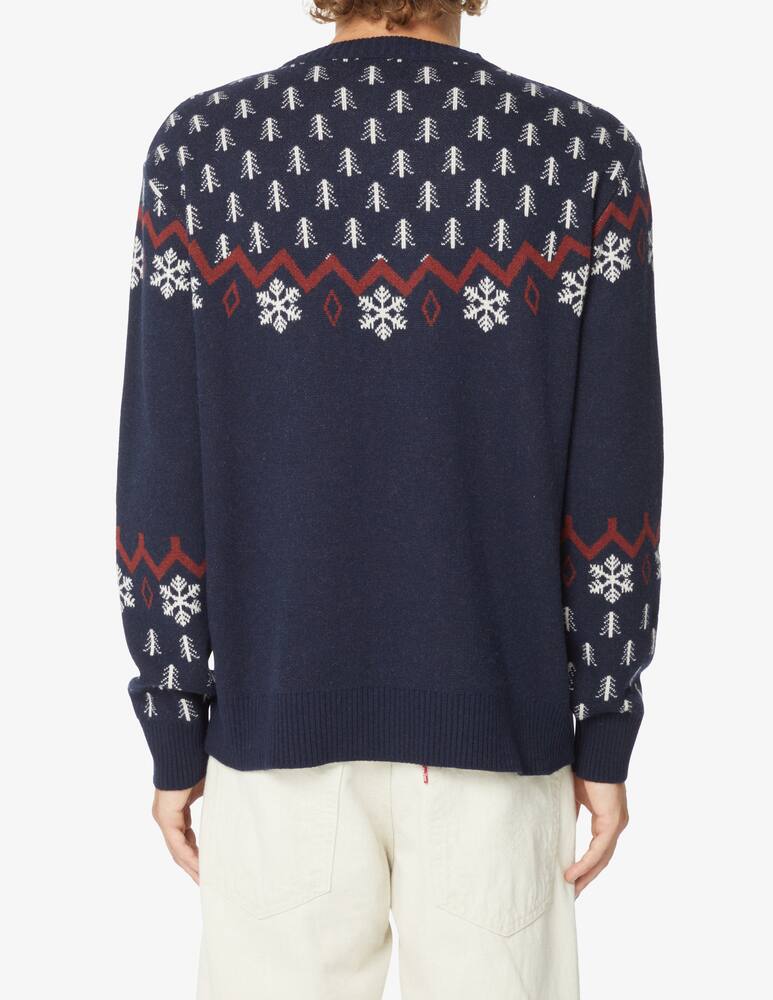 rinascente In The Box Maglia girocollo snoopy ski misto lana cashmere - Blu